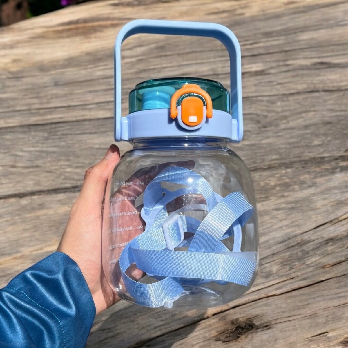 Motivational Strap Multi - Head Water Bottle - 1300 ml - Style Phase Home