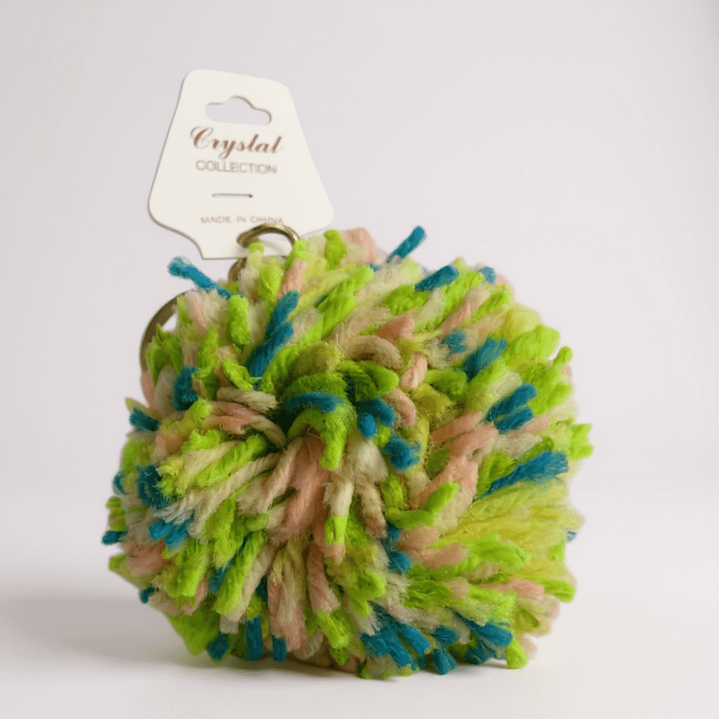 Multi Color Wool Ball Key Chain - StylePhase SA