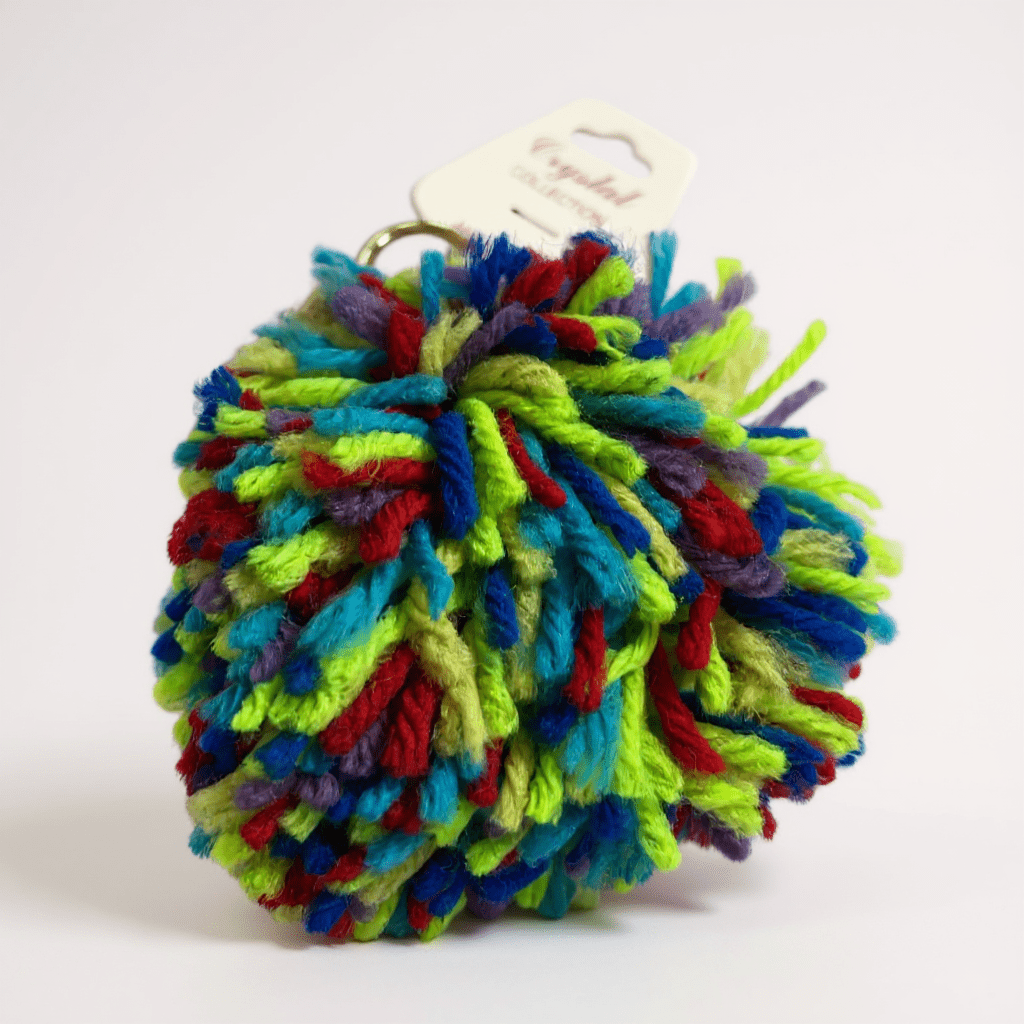 Multi Color Wool Ball Key Chain - StylePhase SA