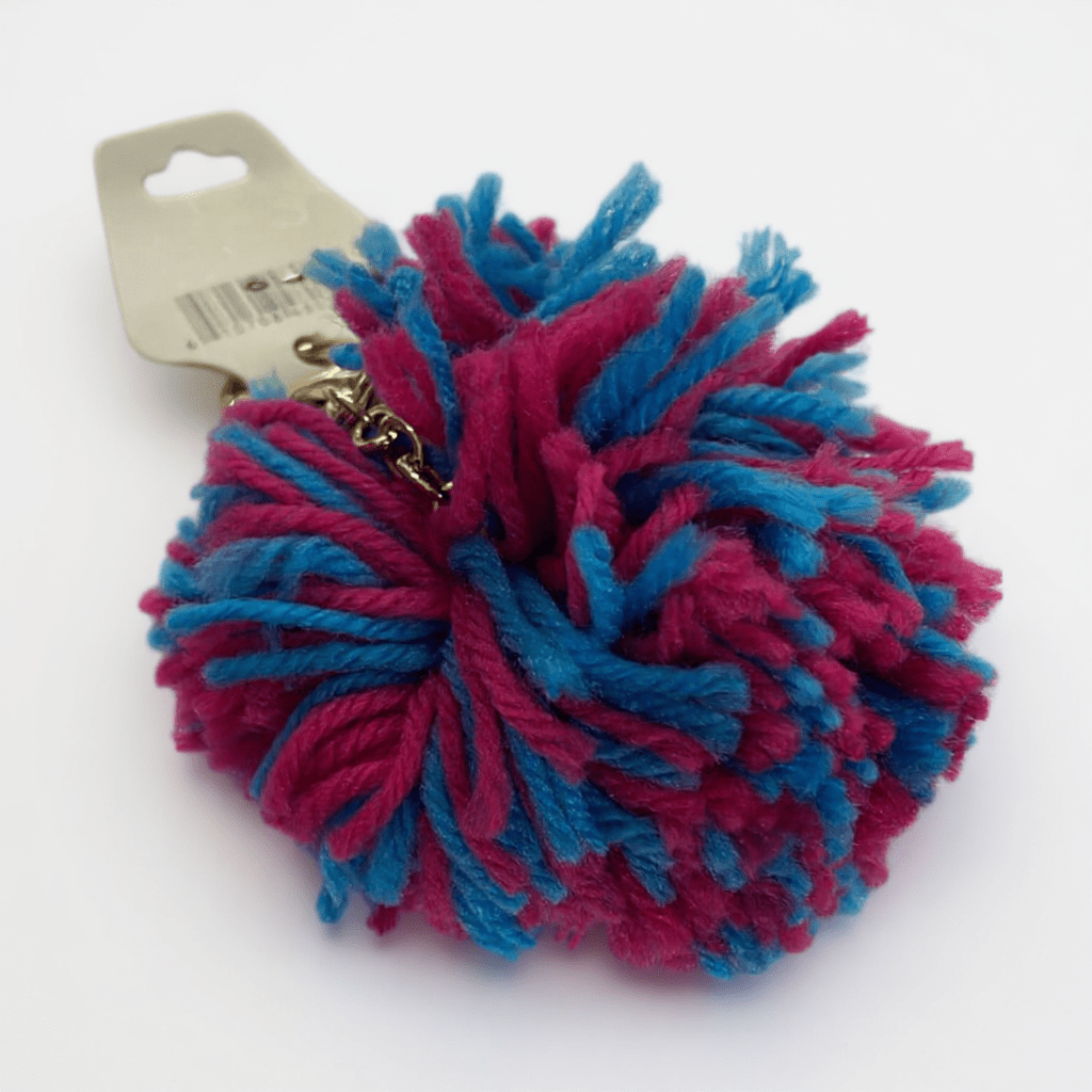 Multi Color Wool Ball Key Chain - StylePhase SA