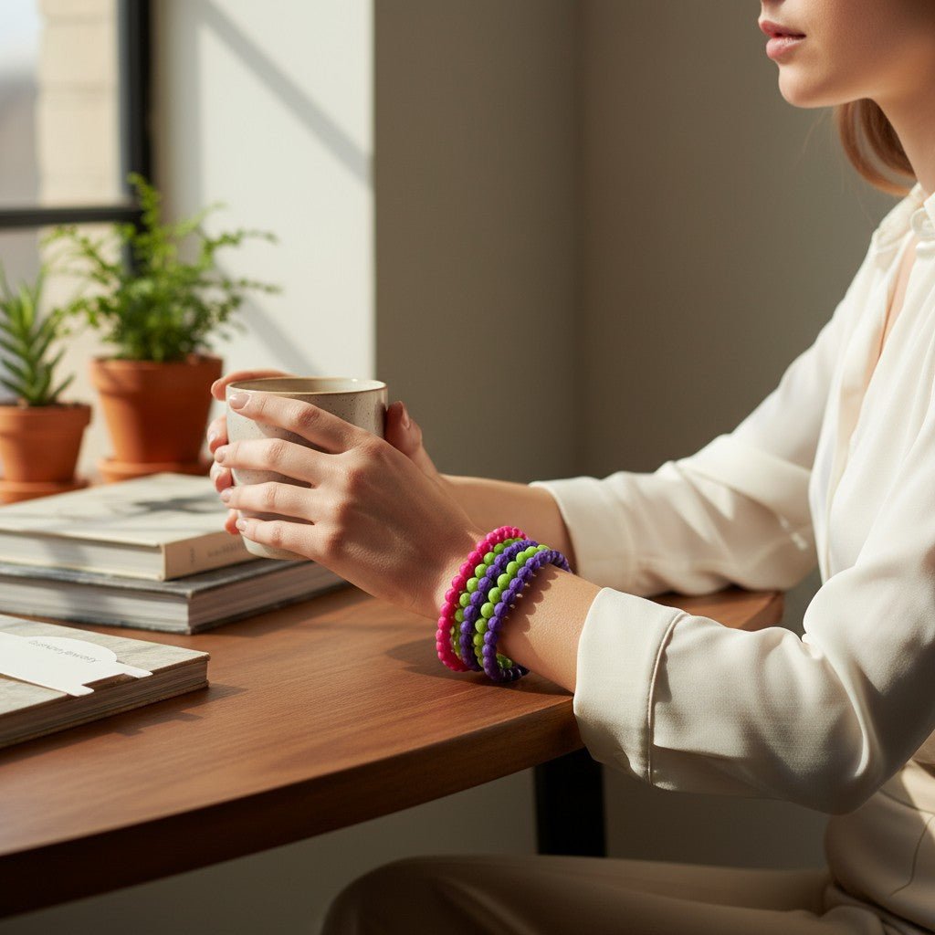 Multi Colour 3 Piece Stretch Bracelet - StylePhase SA