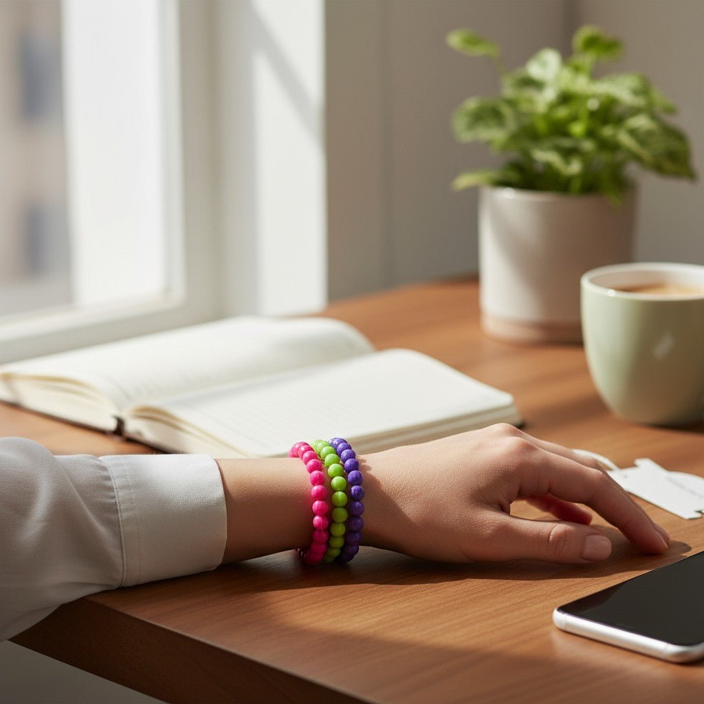 Multi Colour 3 Piece Stretch Bracelet - StylePhase SA