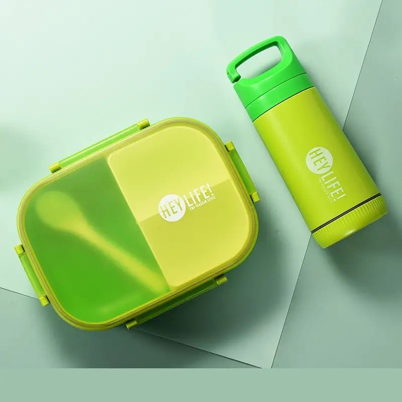 Multi-Compartment Bento Lunchbox & Bottle Set - StylePhase SA