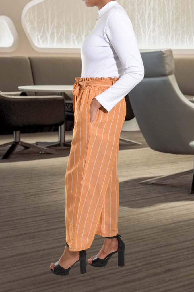 Mustard 3/4 Palazzo Pants - StylePhase SA