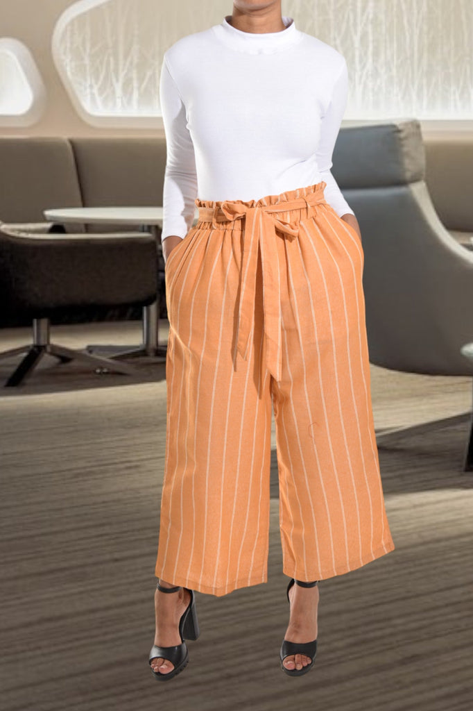 Mustard 3/4 Palazzo Pants - StylePhase SA