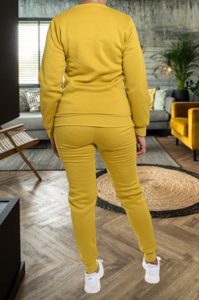 Mustard California Fleece Tracksuit - StylePhase SA