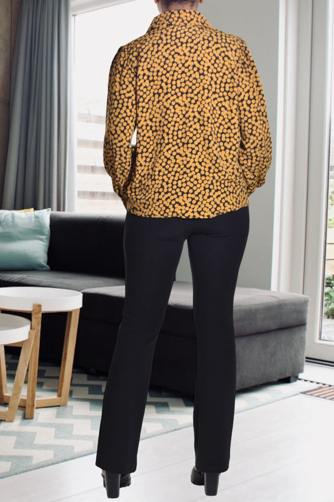 Mustard Chiffon Blouse - StylePhase SA