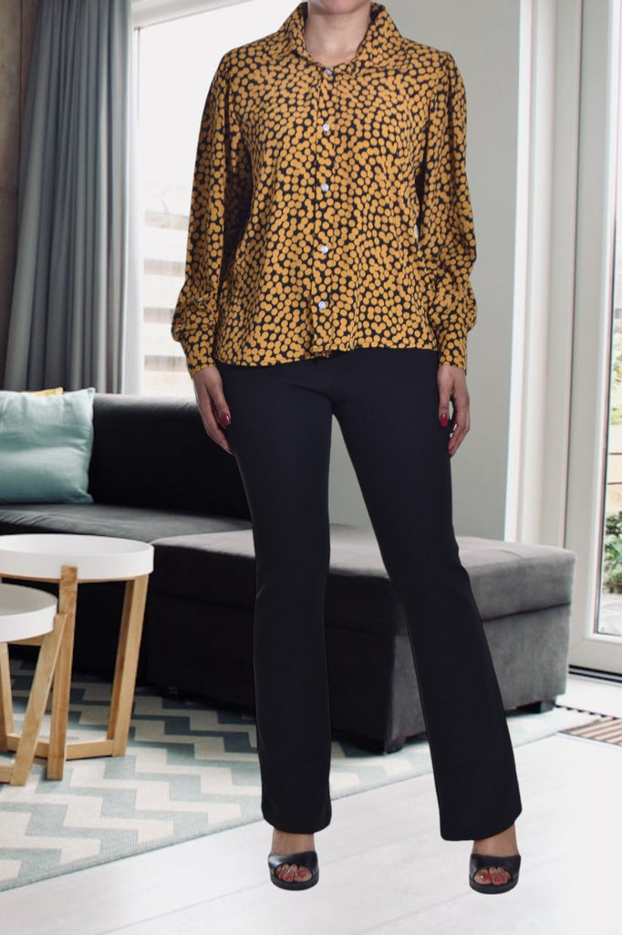 Mustard Chiffon Blouse - StylePhase SA