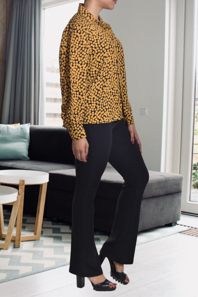 Mustard Chiffon Blouse - StylePhase SA