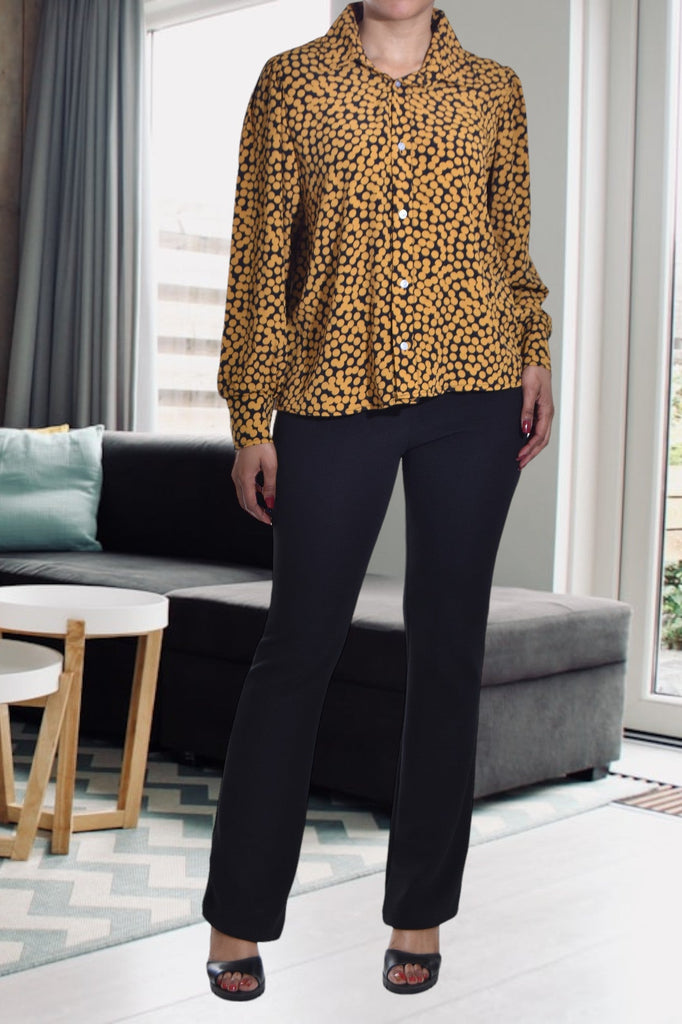 Mustard Chiffon Blouse - StylePhase SA