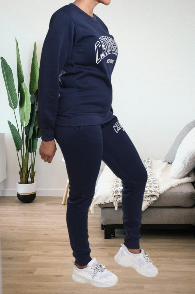 Navy California Fleece Tracksuit - StylePhase SA