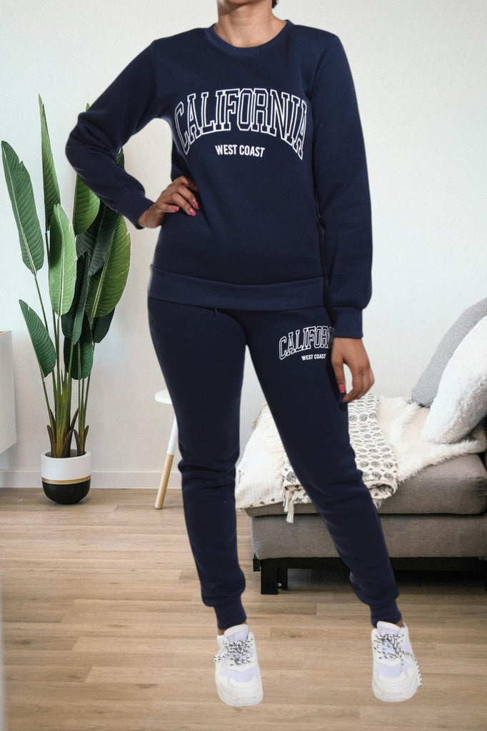 Navy California Fleece Tracksuit - StylePhase SA