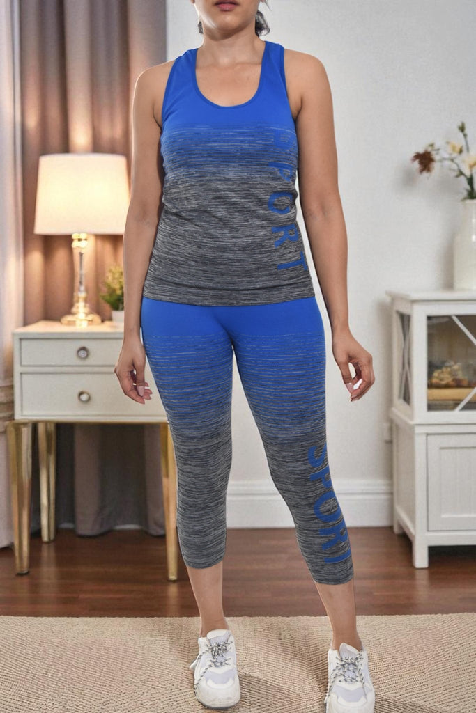 Navy Crop Activewear Set - StylePhase SA