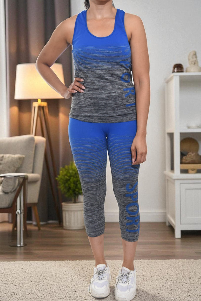Navy Crop Activewear Set - StylePhase SA