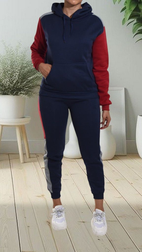 Navy Fleece Tracksuit - StylePhase SA