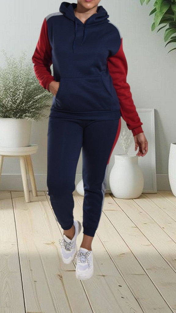 Navy Fleece Tracksuit - StylePhase SA