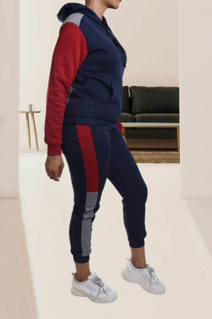 Navy Fleece Tracksuit Set - StylePhase SA