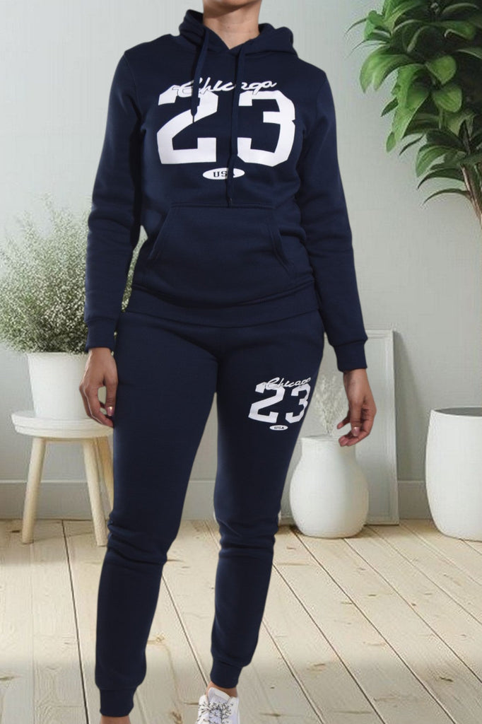 Navy Graphic Tracksuit Set - StylePhase SA