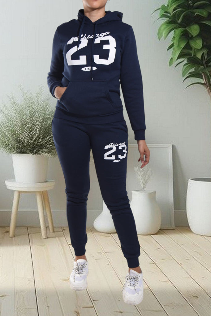 Navy Graphic Tracksuit Set - StylePhase SA