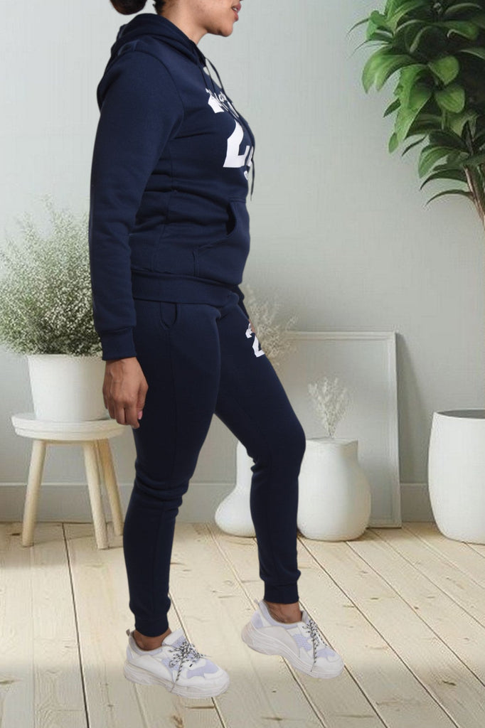 Navy Graphic Tracksuit Set - StylePhase SA
