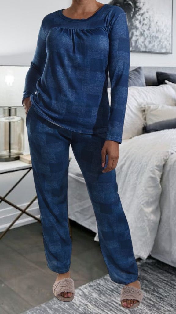 Navy Long Pocket Pj Set - StylePhase SA
