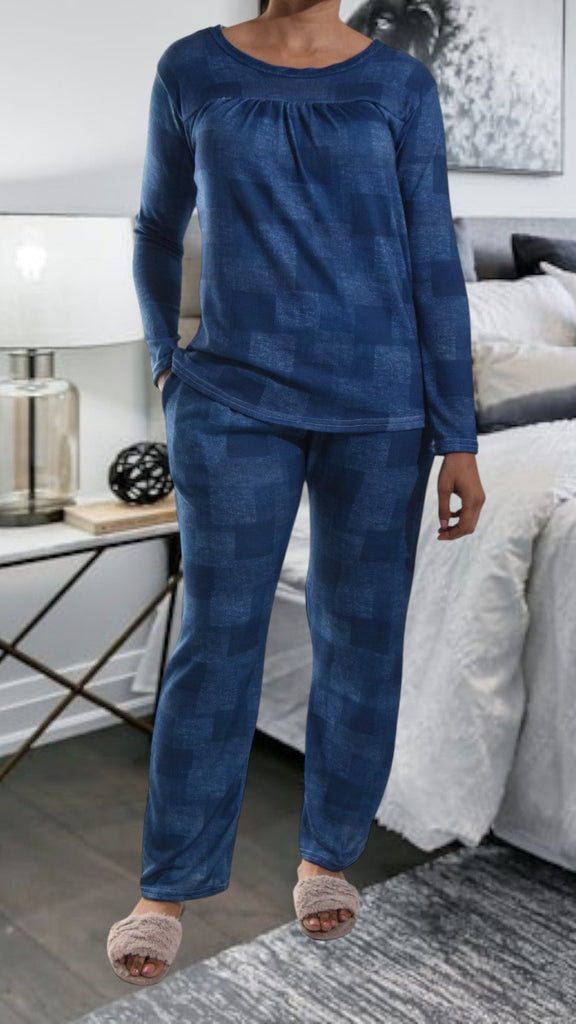 Navy Long Pocket Pj Set - StylePhase SA