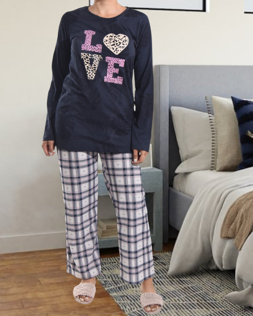 Navy Love Pj Set - StylePhase SA