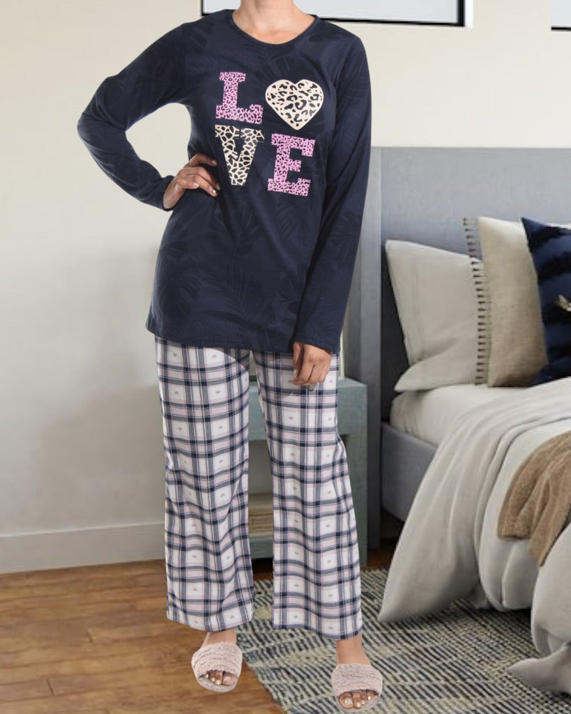 Navy Love Pj Set - StylePhase SA