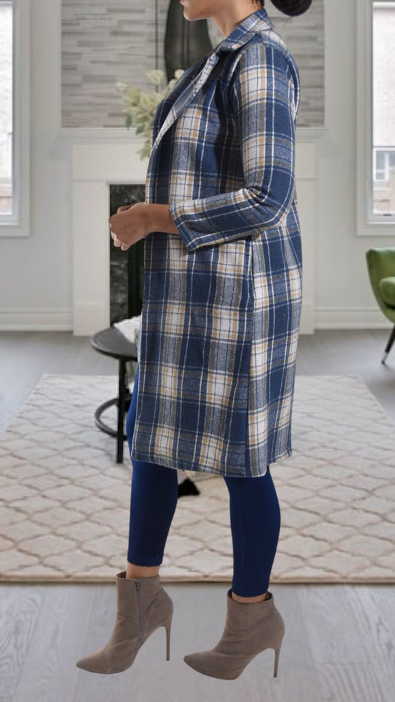 Navy Open Coat - StylePhase SA