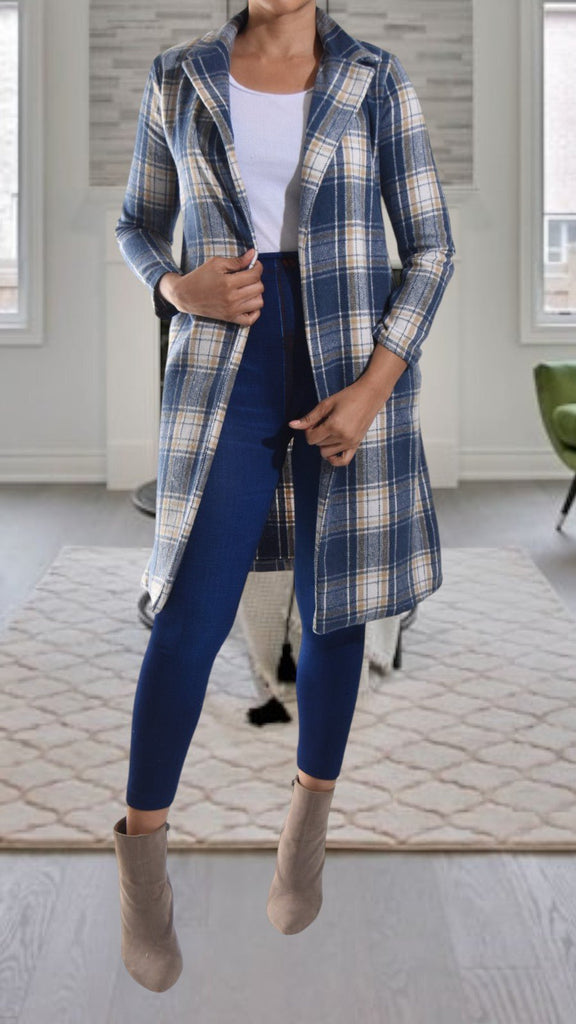 Navy Open Coat - StylePhase SA