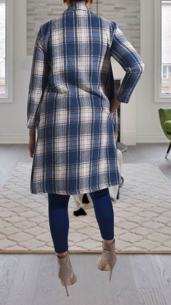 Navy Open Coat - StylePhase SA