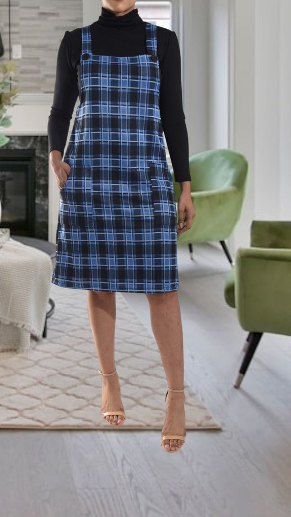 Navy Patterned Pinafore Excl Inner - StylePhase SA