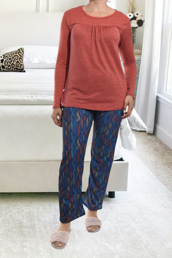 Navy Printed Pj Set - StylePhase SA