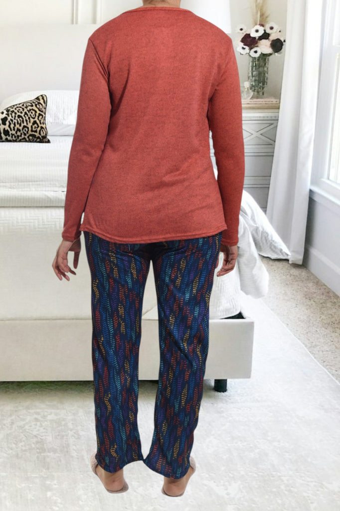 Navy Printed Pj Set - StylePhase SA