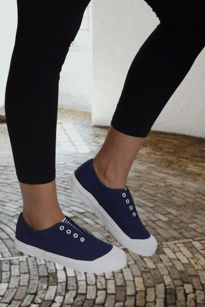 Navy Slip On Sneaker - StylePhase SA