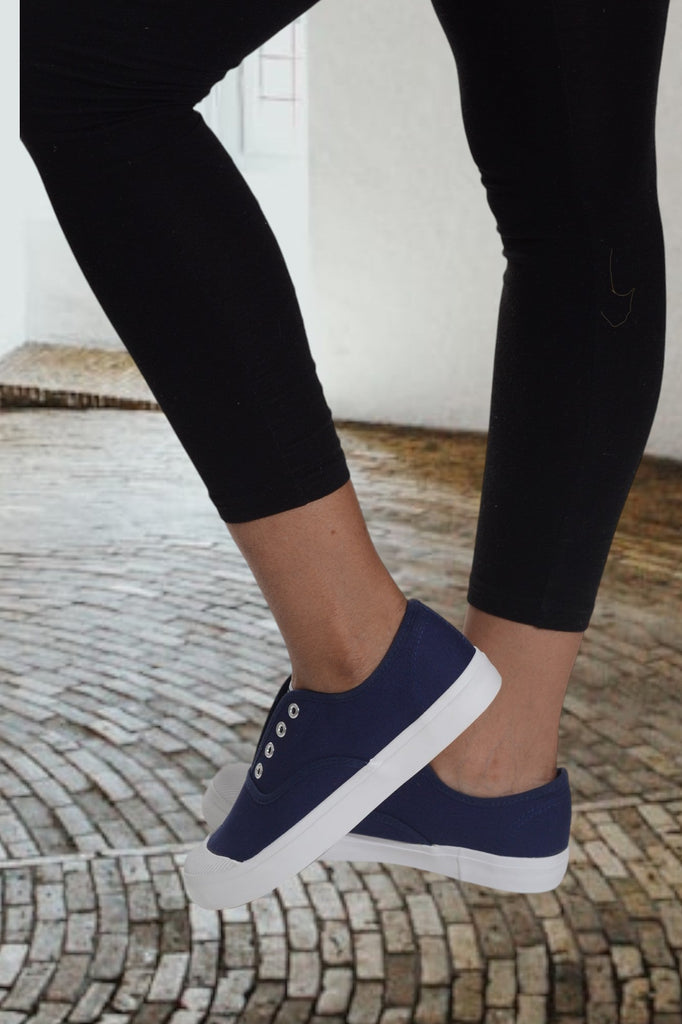 Navy Slip On Sneaker - StylePhase SA