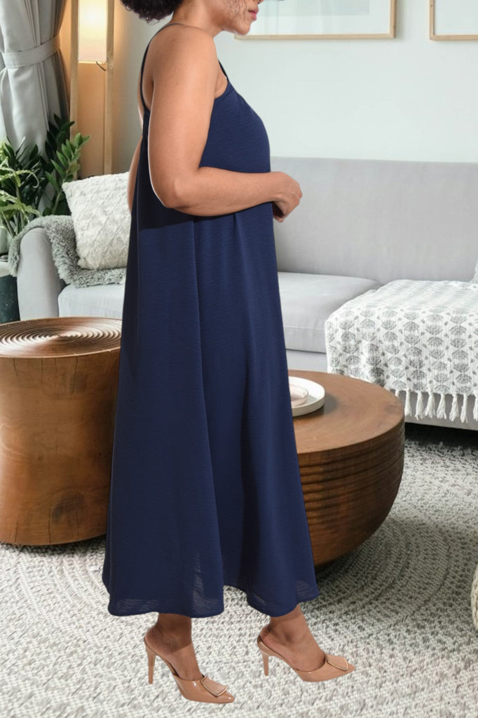 Navy Strappy Maxi Dress - StylePhase SA