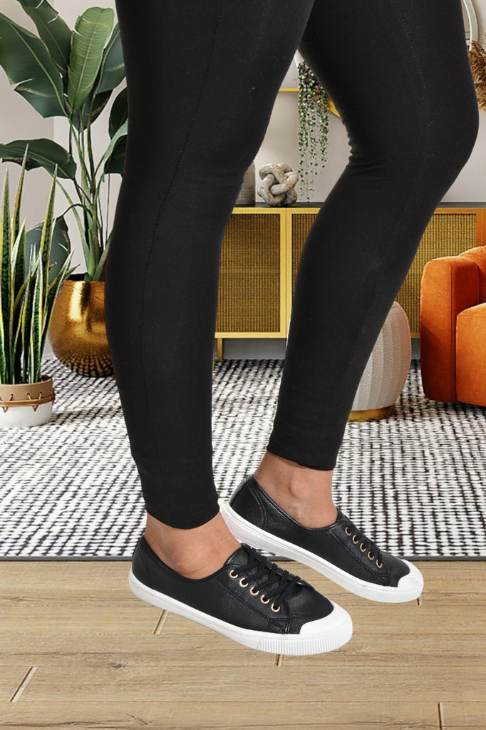 New Look Black Lace Up Sneaker - StylePhase SA