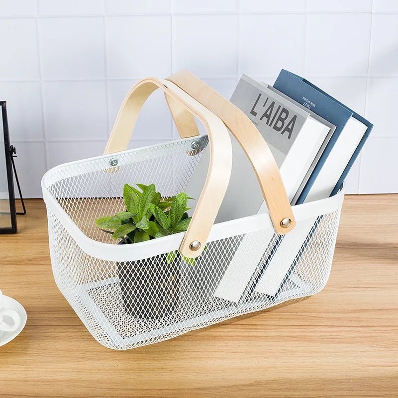 Nordic Mesh Storage Basket - Rectangle - Style Phase Home