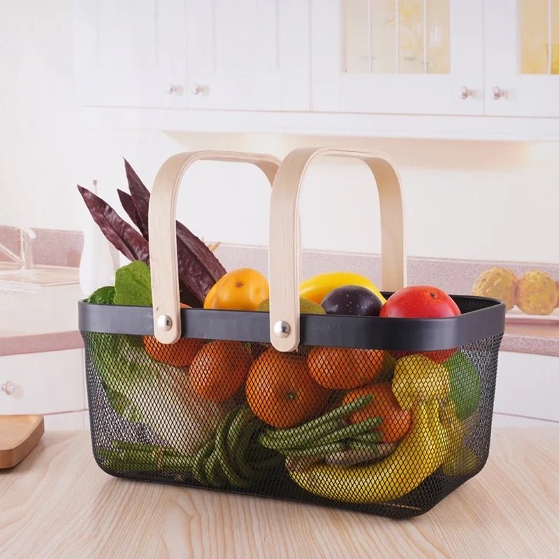 Nordic Mesh Storage Basket - Rectangle - Style Phase Home