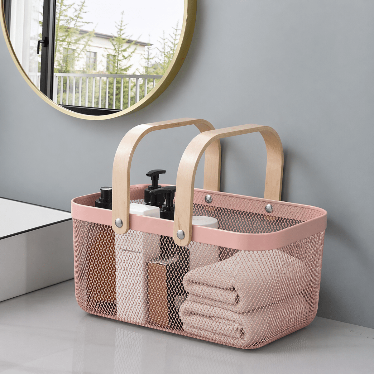 Nordic Mesh Storage Basket - Rectangle - Home Phase