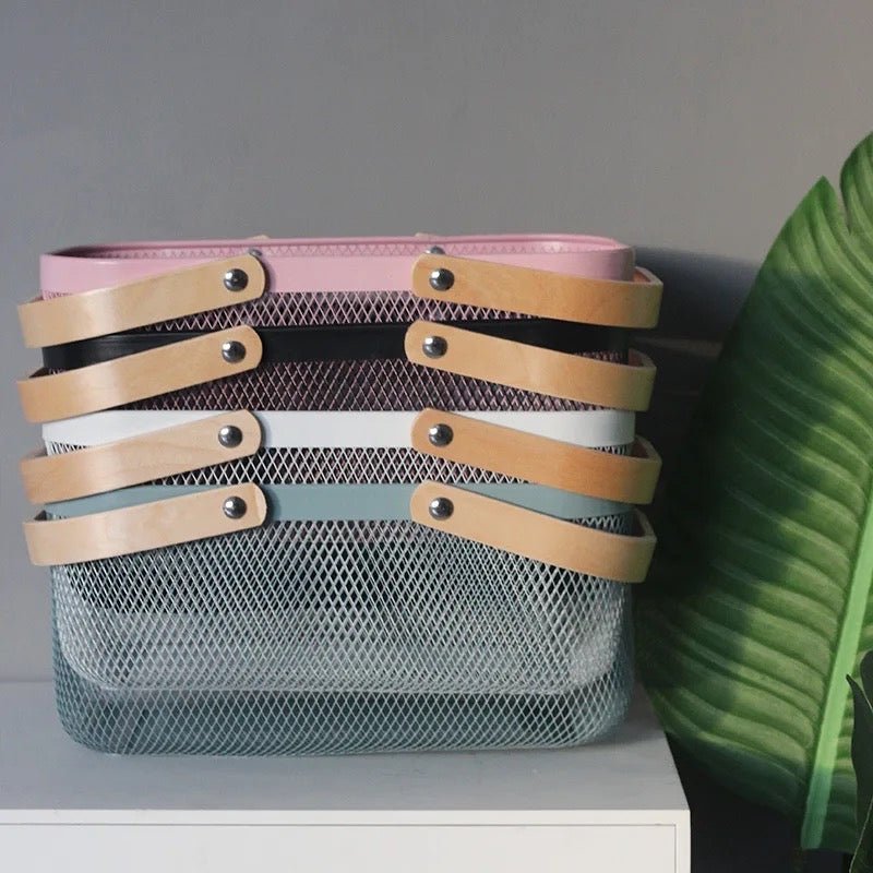 Nordic Mesh Storage Basket - Rectangle - Style Phase Home