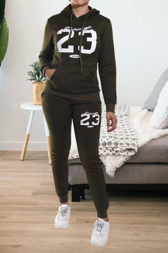 Olive Graphic Tracksuit Swe - StylePhase SA
