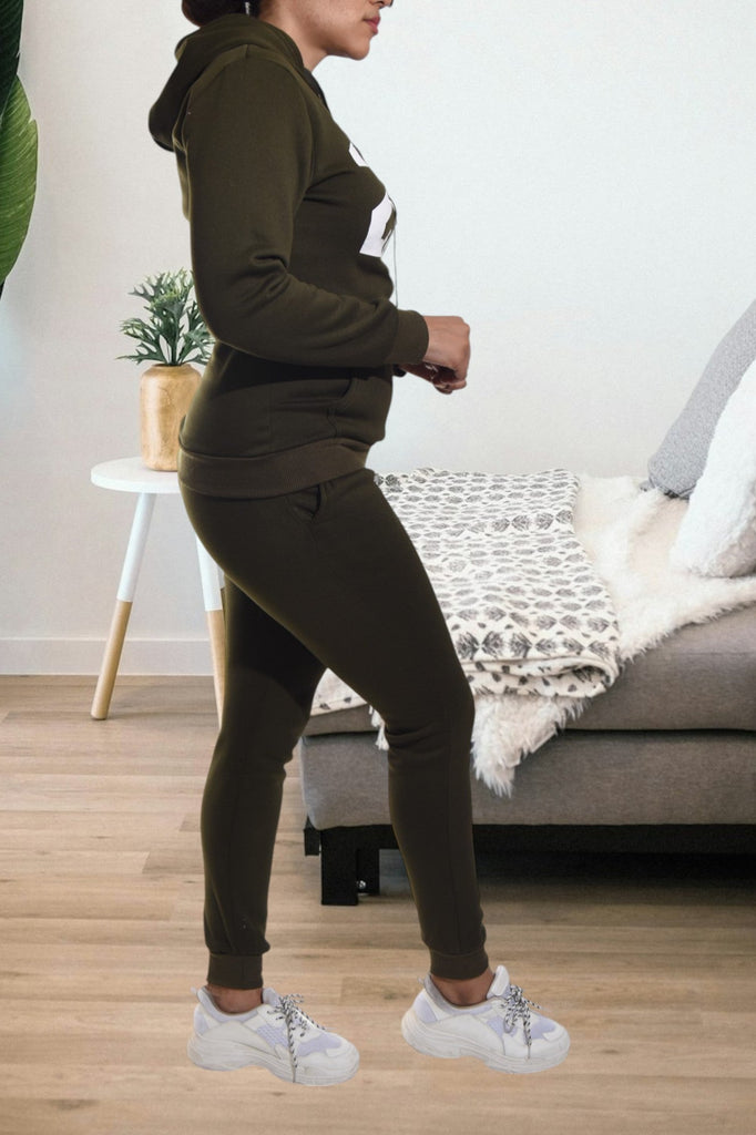 Olive Graphic Tracksuit Swe - StylePhase SA
