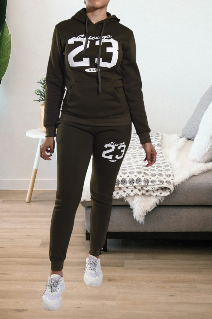 Olive Graphic Tracksuit Swe - StylePhase SA