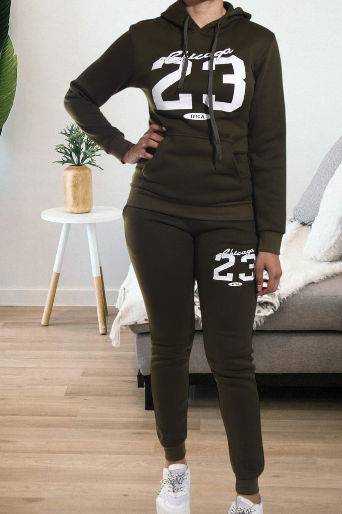 Olive Graphic Tracksuit Swe - StylePhase SA