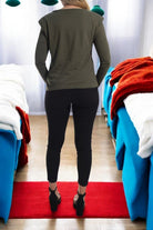 Olive Long Sleeve Top - StylePhase SA
