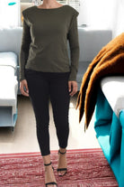 Olive Long Sleeve Top - StylePhase SA
