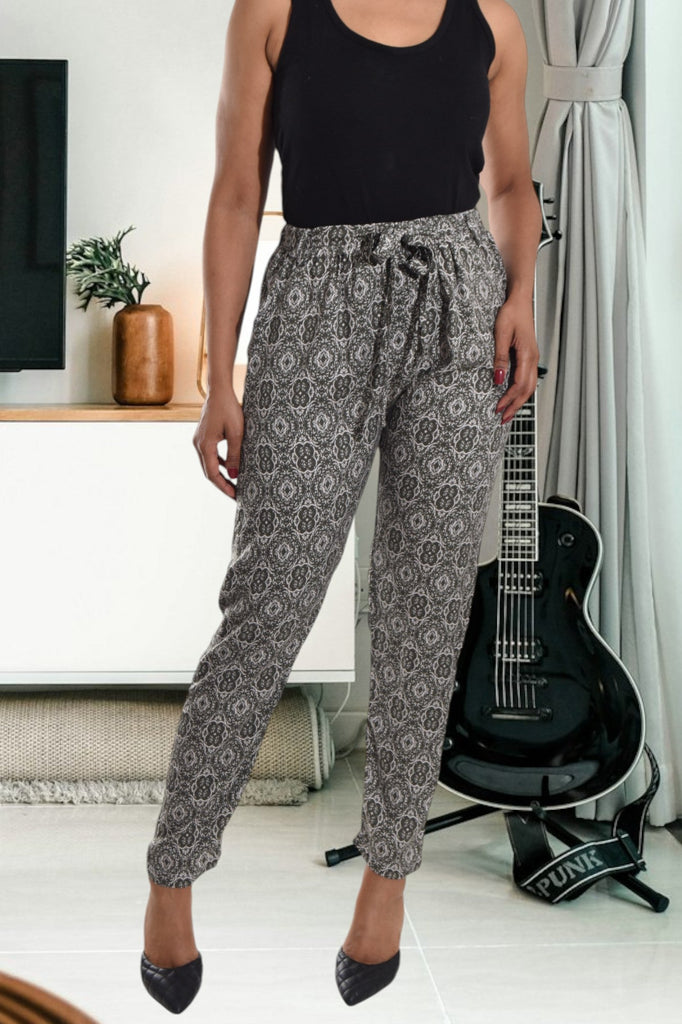 Olive Printed Pocket Pants - StylePhase SA