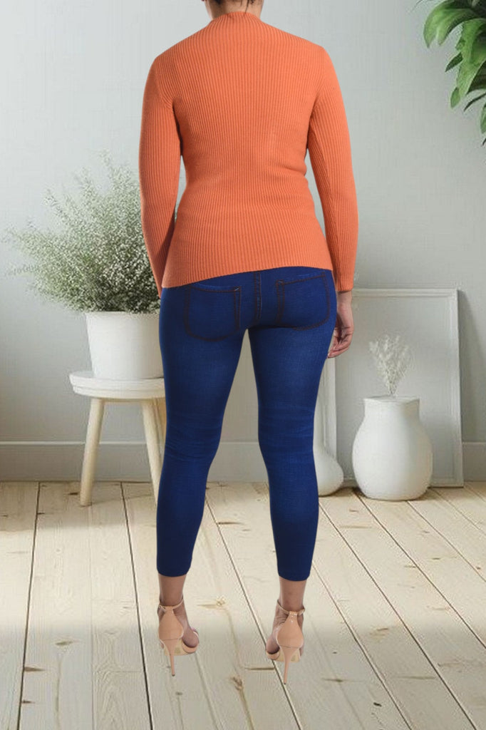 Orange Cut Out Top - StylePhase SA